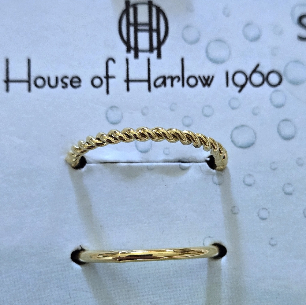 House🏠 of Harlow 1960 Five🖐 Gold💛 Rings💍 - NIB - Picture 6 of 16